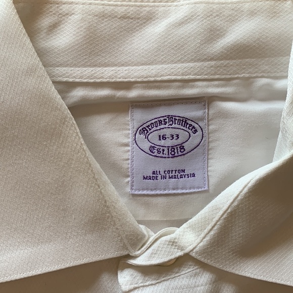 Brooks Brothers tuxedo purple label shirt 16-33 - Picture 2 of 5